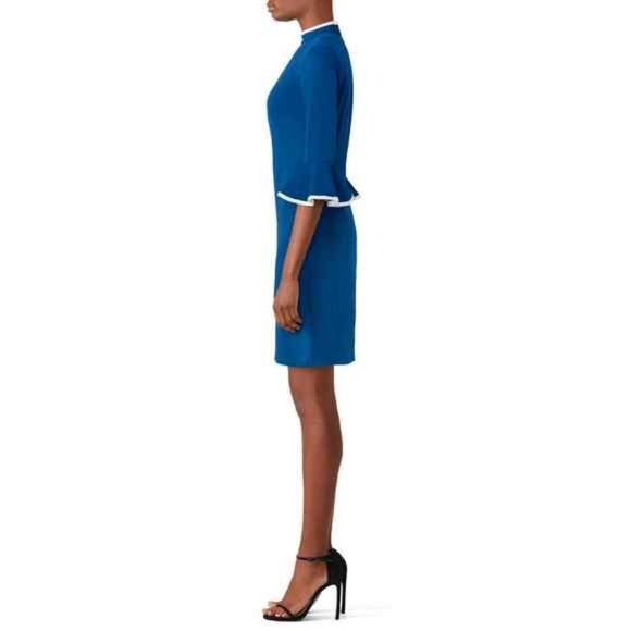 Alexia Admor Tipped Mock Neck Dress Size L - Picture 2 of 14